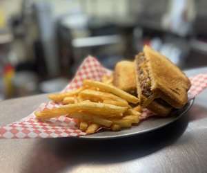 Frisco Melt sandwich at Swaggar Bar