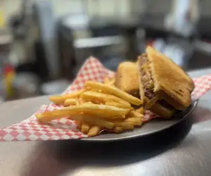 Frisco Melt sandwich at Swaggar Bar