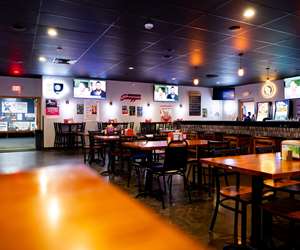 Renovated dining room at Swagger Sports Bar. 